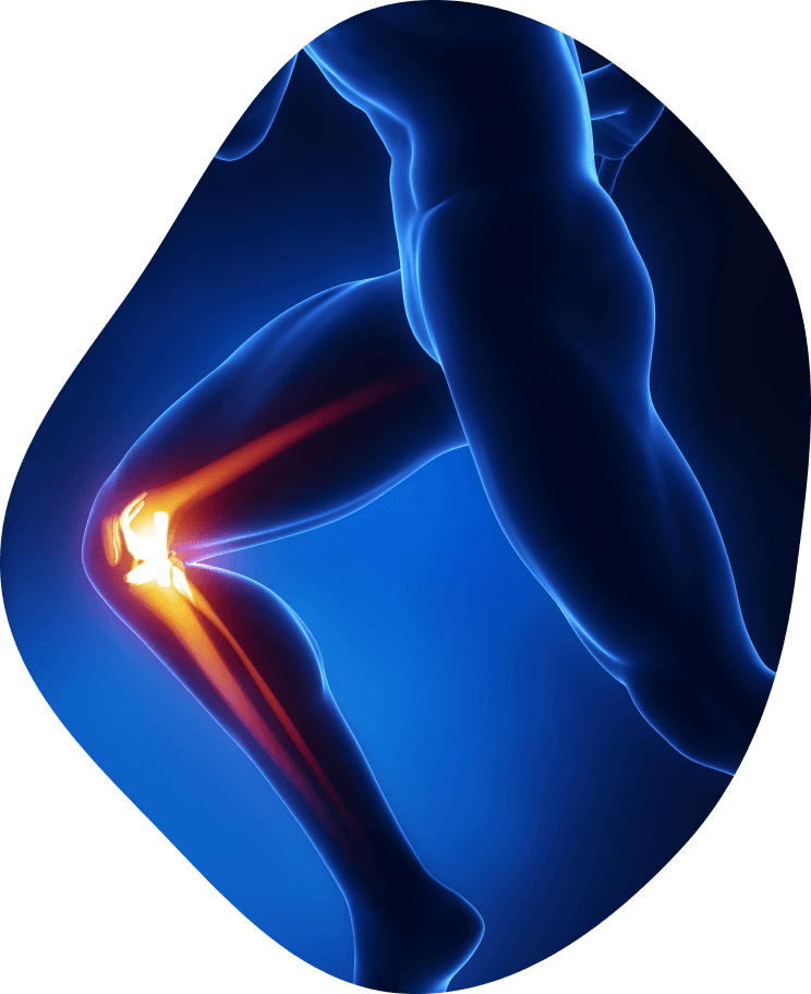 Athlete receiving sports injury rehabilitation